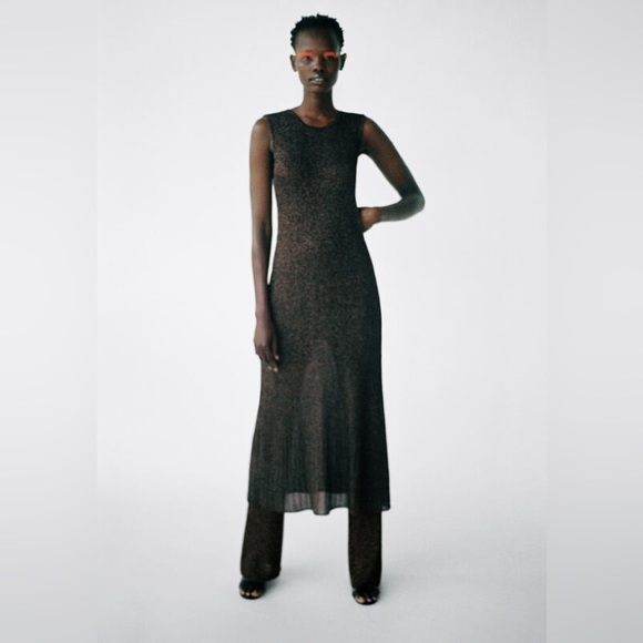 ZARA Metallic Thread Pants - Picture 4 of 6